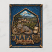 ナパ カリフォルニア ポストカード ビンテージ トラベル (正面)