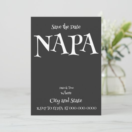 ナパ 招待状 (スタンド正面)