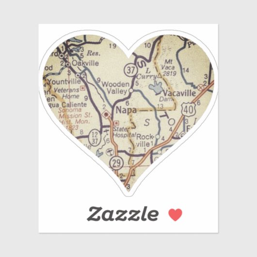 ナパCAヴィンテージマップ シール (シート)
