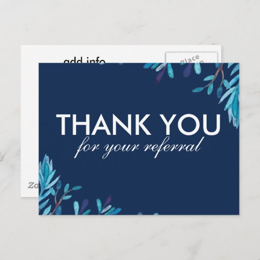 ナビとブルーの紹介ありがとうポストカード 案内ポストカード (正面/裏面)