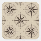 ナビゲーションコンパスパターン スクエアシール (正面)