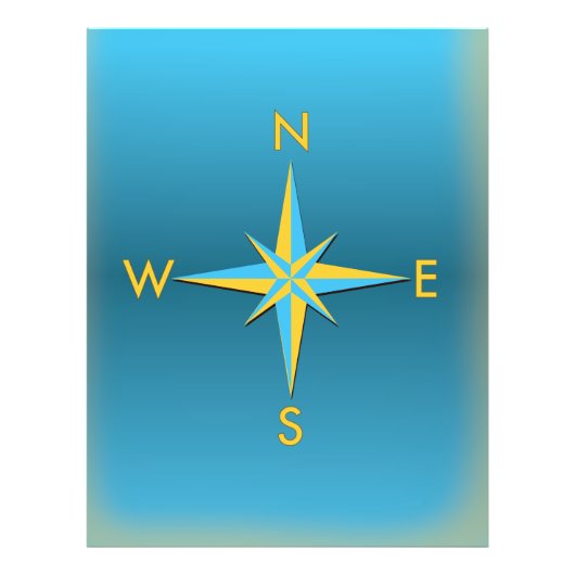 ナビゲーションコンパス フォトプリント            (正面)