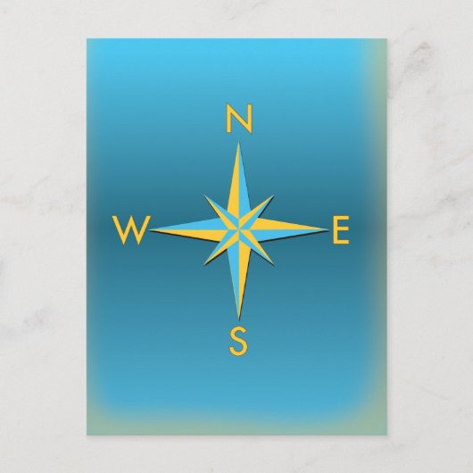 ナビゲーションコンパス ポストカード (正面)