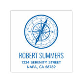 ナビゲーショ航海のンコンパスのアドレス セルフインキングスタンプ (デザイン)