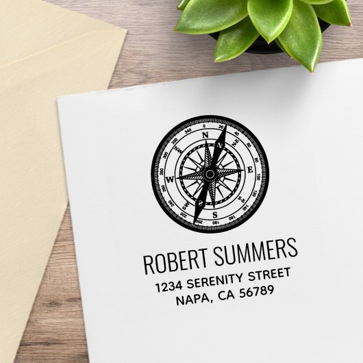 ナビゲーショ航海のンコンパスのアドレス ラバースタンプ