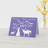 ナビダード カード (黄色い花)