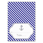 ナビブルー航海のいかり結婚の護衛カード テーブルナンバー (正面)