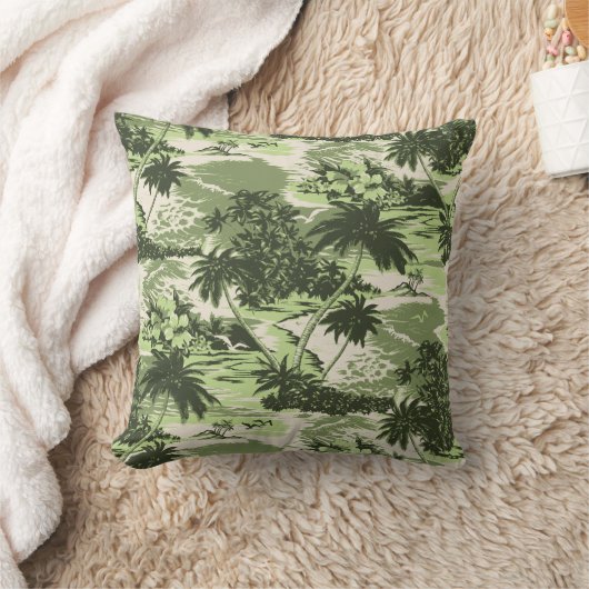 ナピリベイハワイアン装飾枕 クッション (ブランケット)