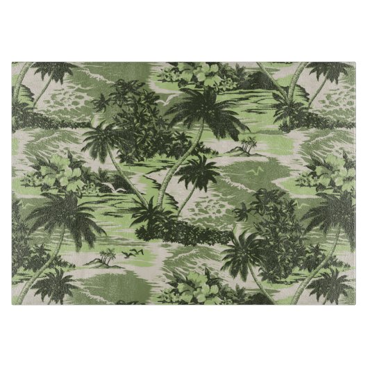 ナピリ湾ハワイアンガラス切断板 カッティングボード (正面)