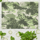 ナピリ湾ハワイアンキッチンタオル キッチンタオル (折り畳み)