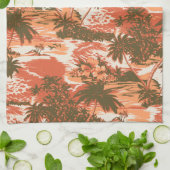 ナピリ湾ハワイアンキッチンタオル キッチンタオル (折り畳み)