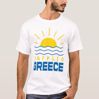 ナフィリオGreece Sunshine And Sea Men's White Tシャツ