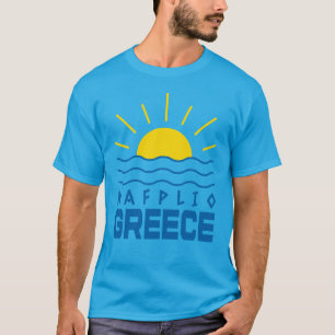ナフプリオギリシャインアンドシーメンズティール（緑がかった色） Tシャツ