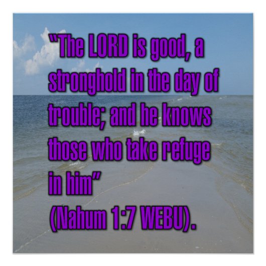 ナフム記 1:7 WEBU ポスター (正面)
