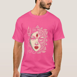 ナブラトリグラバヒンズー教女神ドゥルガ Tシャツ