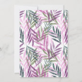 ナブラトリドゥルガプジャお祝いカラフルフローラ 招待状 (裏面)