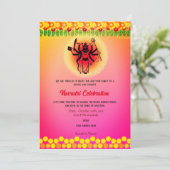 ナブラトリドゥルガプジャお祝いゴールデンエレメンツ 招待状 (スタンド正面)