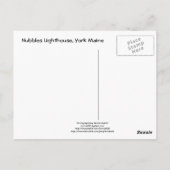 ナブルズライトハウスポストカード – ホリデーライト ポストカード (裏面)
