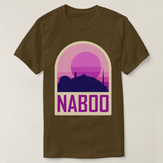 ナブー幾何学系とミニマリスト系 Tシャツ (デザイン正面)