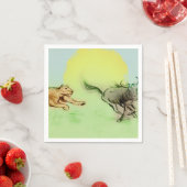 ナプキカラフルン図解入りの、写真付きのセット – チェイス スタンダードカクテルナプキン (インサイチュ)