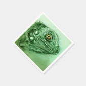 ナプキカラフルン図解入りの、写真付きのセット – Iguana スタンダードカクテルナプキン (角)