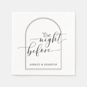 ナプキミニマルンスの前夜の美しい脚本 スタンダードカクテルナプキン (正面)