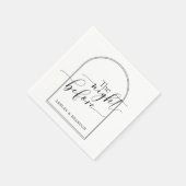 ナプキミニマルンスの前夜の美しい脚本 スタンダードカクテルナプキン (角)