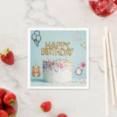 ナプキンと一緒に誕生日パーティーを始めよう スタンダードカクテルナプキン (インサイチュ)