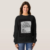 ナプキンのメモ スウェットシャツ (正面フル)