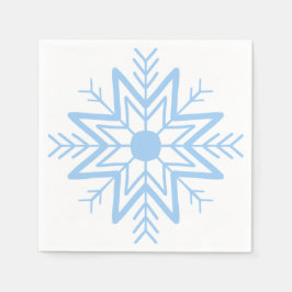 ナプキンの上の可愛い雪の結晶 スタンダードカクテルナプキン