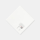 ナプキンを使って新婦の漫画を赤いハートする スタンダードカクテルナプキン (角)