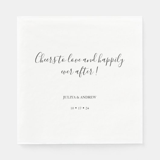 ナプキンを愛ミニマルす結婚る応援 スタンダードランチョンナプキン (正面)