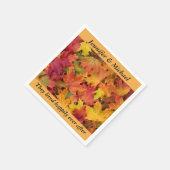 ナプキンウェディングレセプションパーソナライズ紅葉 スタンダードカクテルナプキン (角)