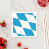 ナプキンオクトーバーフェスト、バイエルン国旗。 スタンダードカクテルナプキン (インサイチュ)