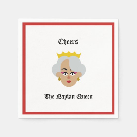ナプキンクイーンのカクテルナプキン応援 スタンダードカクテルナプキン (正面)