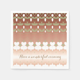 ナプキンスかわいらしパーソナライズされた スタンダードカクテルナプキン