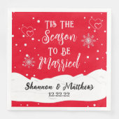 ナプキンスになる季節結婚したパーソナライズされただ (正面)