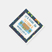 ナプキンスのゲーム – ビデオゲームの誕生日パーティー スタンダードカクテルナプキン (角)