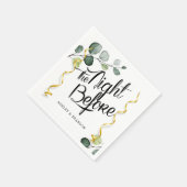 ナプキンスの前夜のユーカリ スタンダードカクテルナプキン (角)