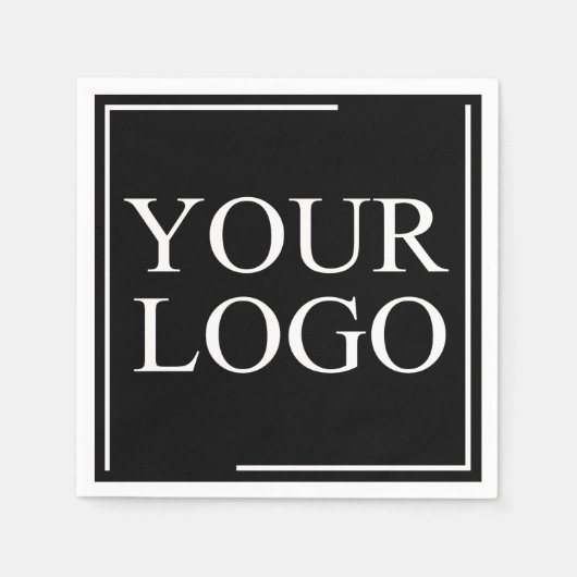 ナプキンスカスタムのカクテルパーソナライズされた追加ロゴ スタンダードカクテルナプキン (正面)