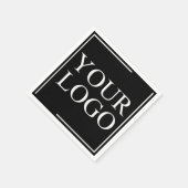ナプキンスカスタムのカクテルパーソナライズされた追加ロゴ スタンダードカクテルナプキン (角)