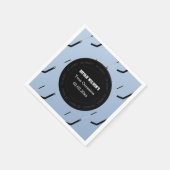 ナプキンスパーソナライズされたアイスホッケーテーマ スタンダードカクテルナプキン (角)