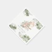 ナプキンスパーソナライズされたベビーシャワーアイディア スタンダードカクテルナプキン (角)