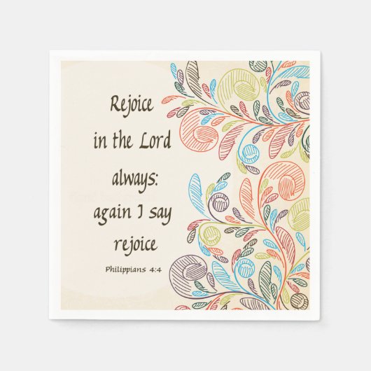 ナプキンス卿に喜ぶ スタンダードカクテルナプキン (正面)