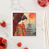 ナプキンス日本芸者舞妓の日本料理店 スタンダードカクテルナプキン (インサイチュ)