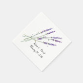 ナプキンス – ラベンダーデザイン スタンダードカクテルナプキン (角)