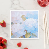 ナプキンズブルーアジサイ、ガーデンフラワーズ、パーティー スタンダードランチョンナプキン (インサイチュ)