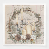 ナプキンディナーセット(50)ヴィンテージテーマクリスマス (正面)