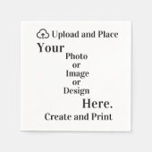 ナプキンデザインまたは写真のアップロード スタンダードカクテルナプキン (正面)