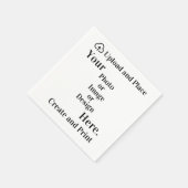 ナプキンデザインまたは写真のアップロード スタンダードカクテルナプキン (角)